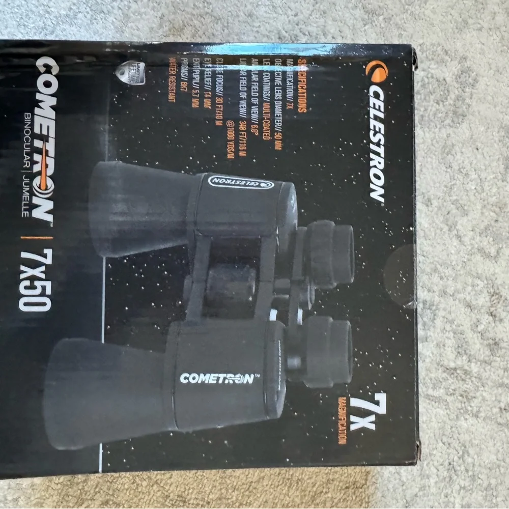 *New and Unboxed* Celestron Cometron 7X50 Black Binoculars